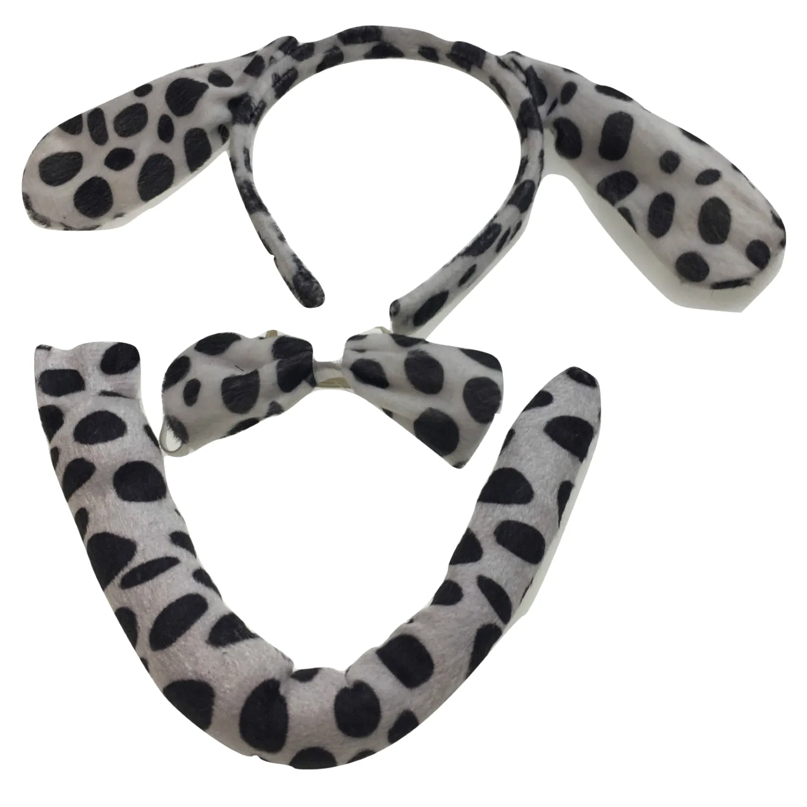 2pc Set Animal Headband w Bow Tail Dog   Frog Ears Hair Costume Halloween Party