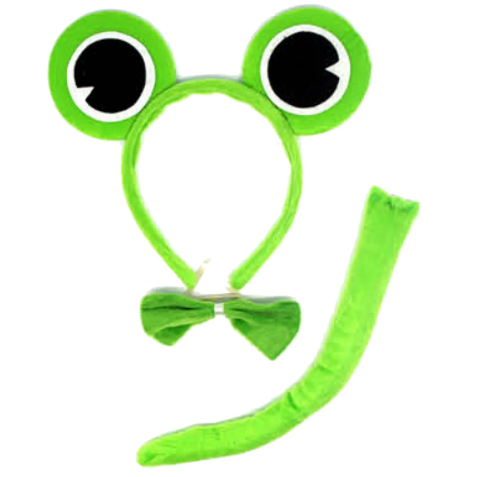 2pc Set Animal Headband w Bow Tail Dog   Frog Ears Hair Costume Halloween Party