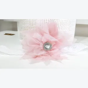 Baby Headband - Pink Diamonte
