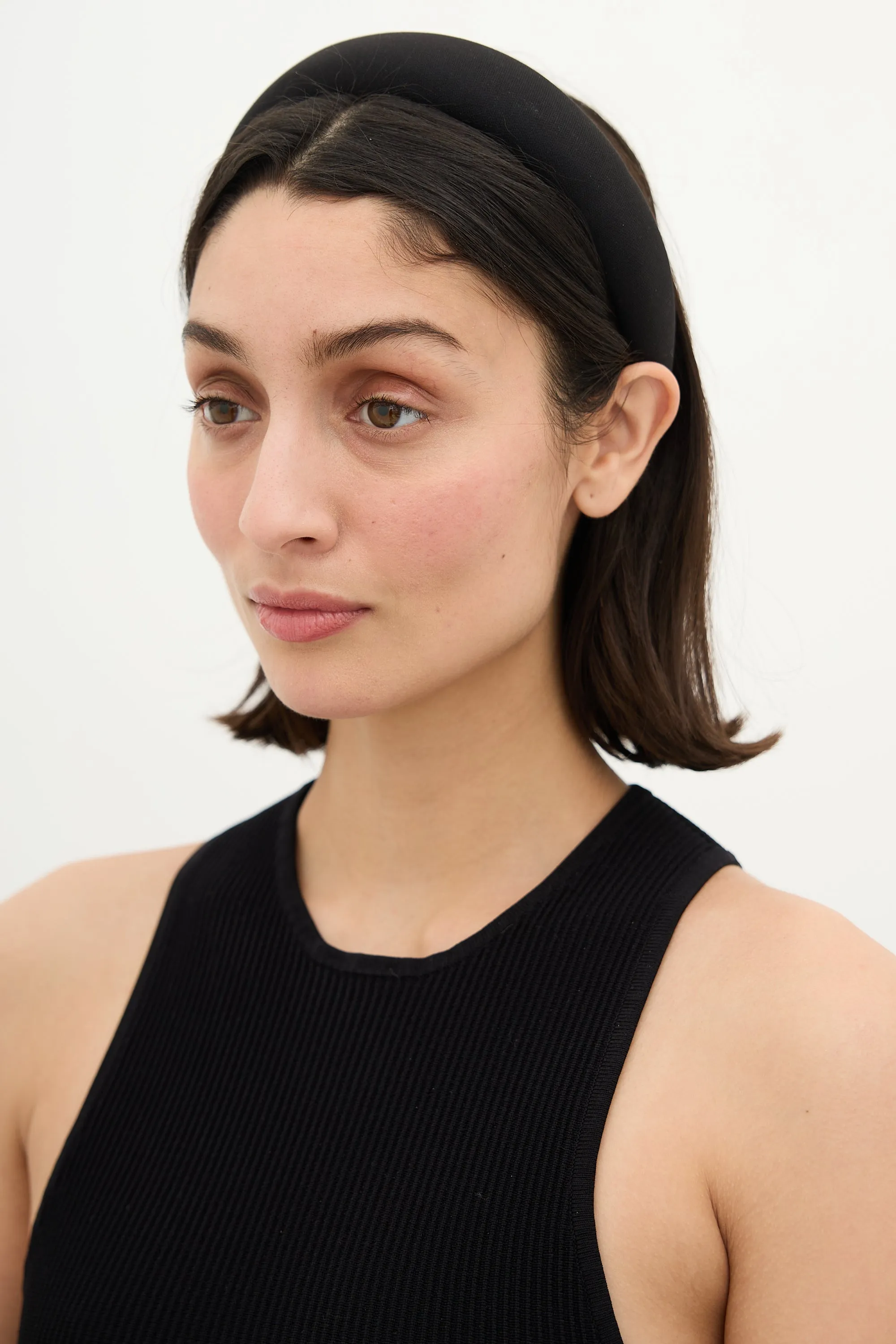 Black Classic Puffy Headband