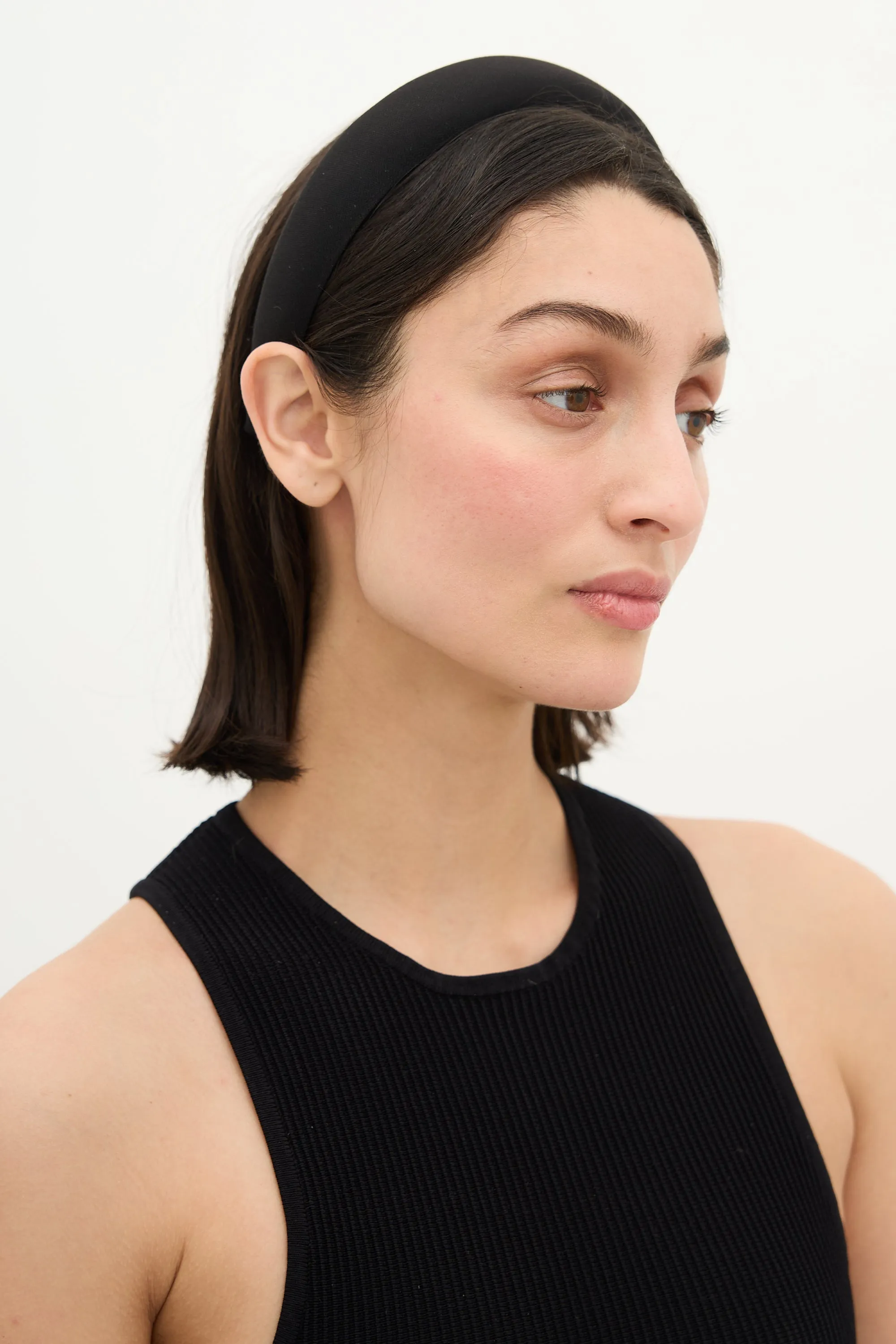 Black Classic Puffy Headband