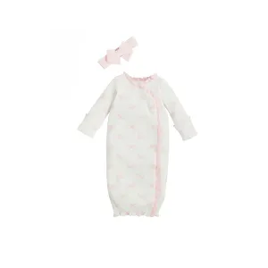 Bow Print Gown