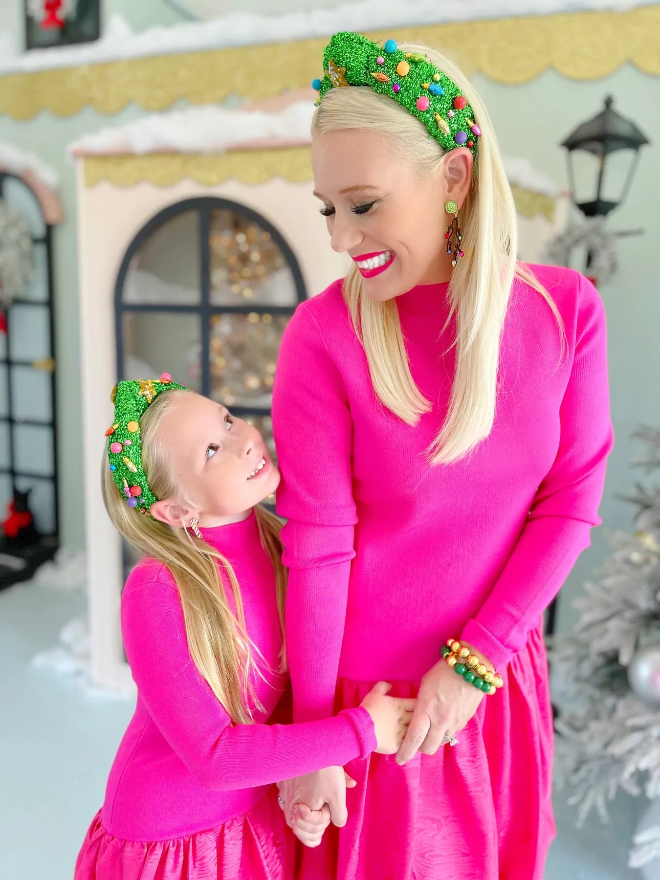Child Size Tinsel Christmas Tree Headband