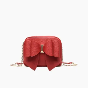 Chloe Bow Vegan Mini Crossbody Bag