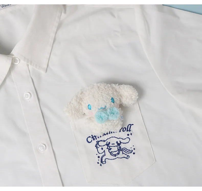 Cinnamoroll Lambs Wool Brooch Hair Clip
