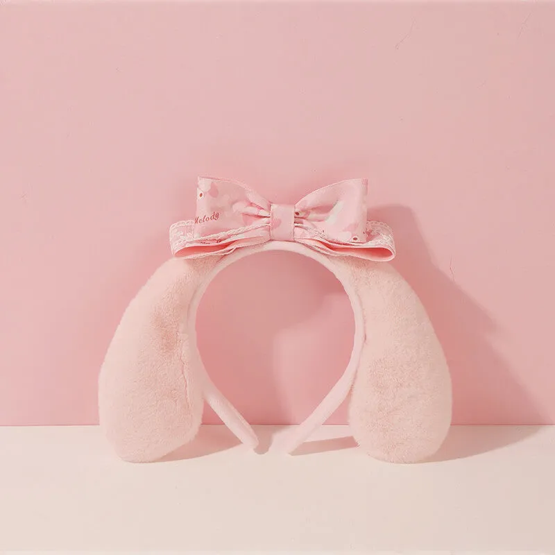 Cinnamoroll / My Melody Bowknot Fluffy Ears Headband