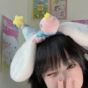 Cinnamoroll Party Hat Hair Clip And Headband