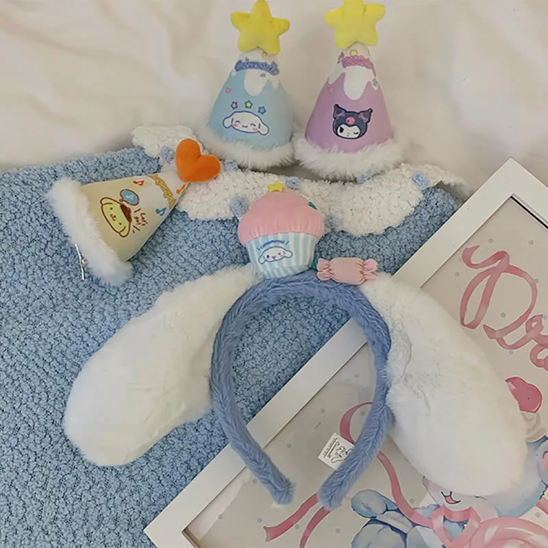 Cinnamoroll Party Hat Hair Clip And Headband