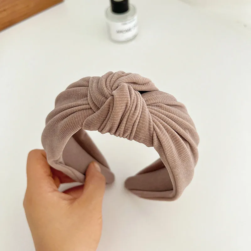 Corduroy Wide Knot Headband