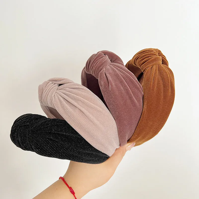 Corduroy Wide Knot Headband