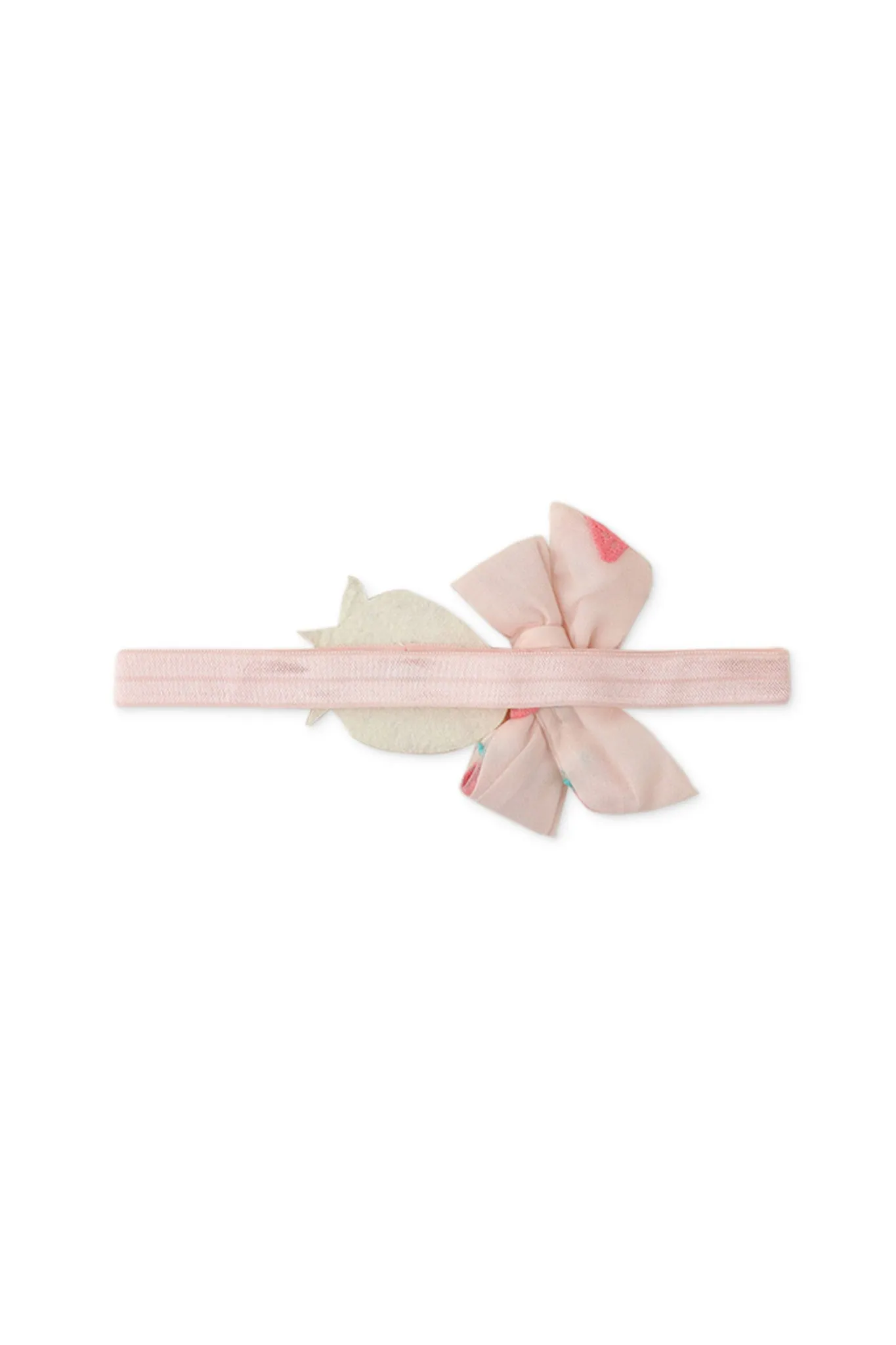 Gingersnaps Strawberry & Bow Turban Headband