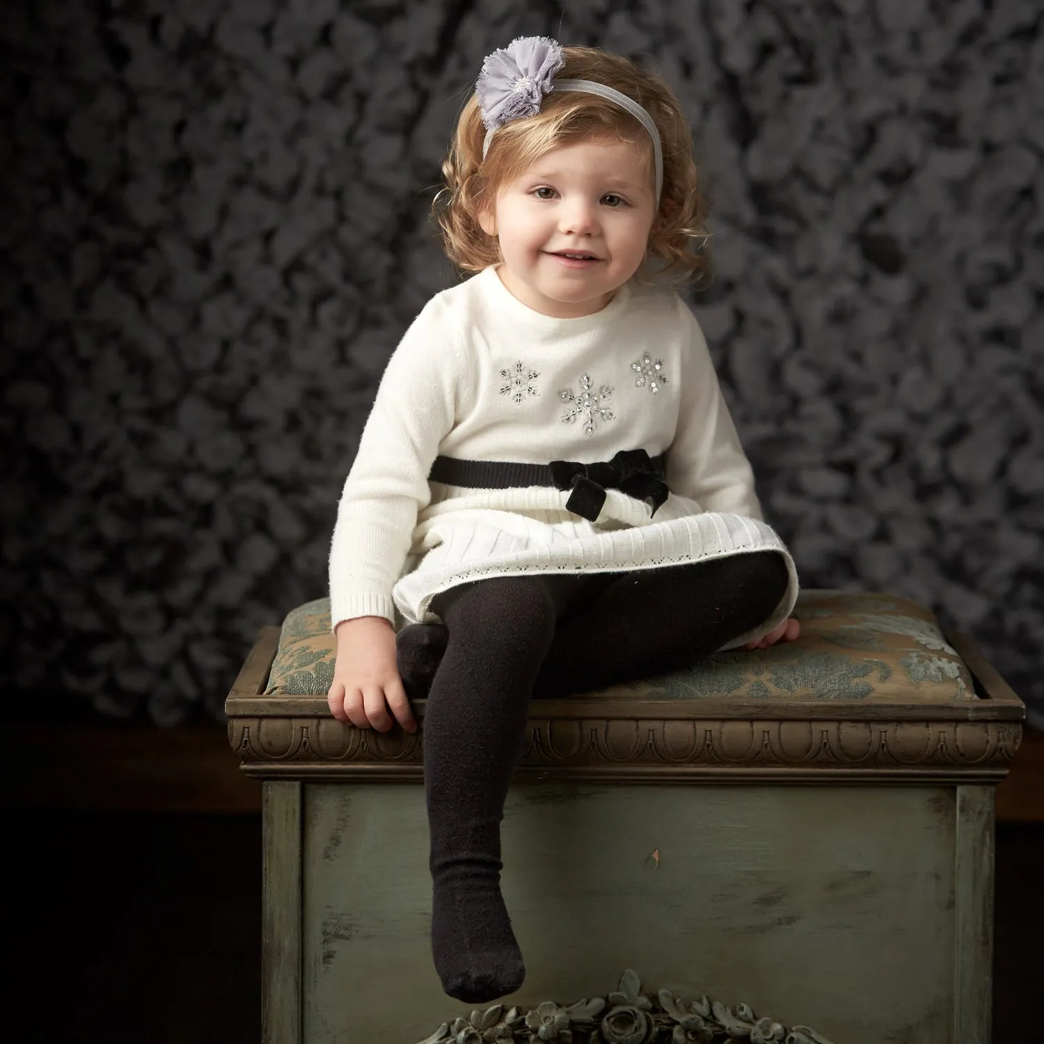 Girls Frayed Ballerina Flower Headband
