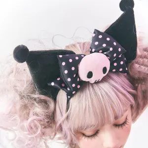Kuromi Ears KC With Polka Dots Bowknot