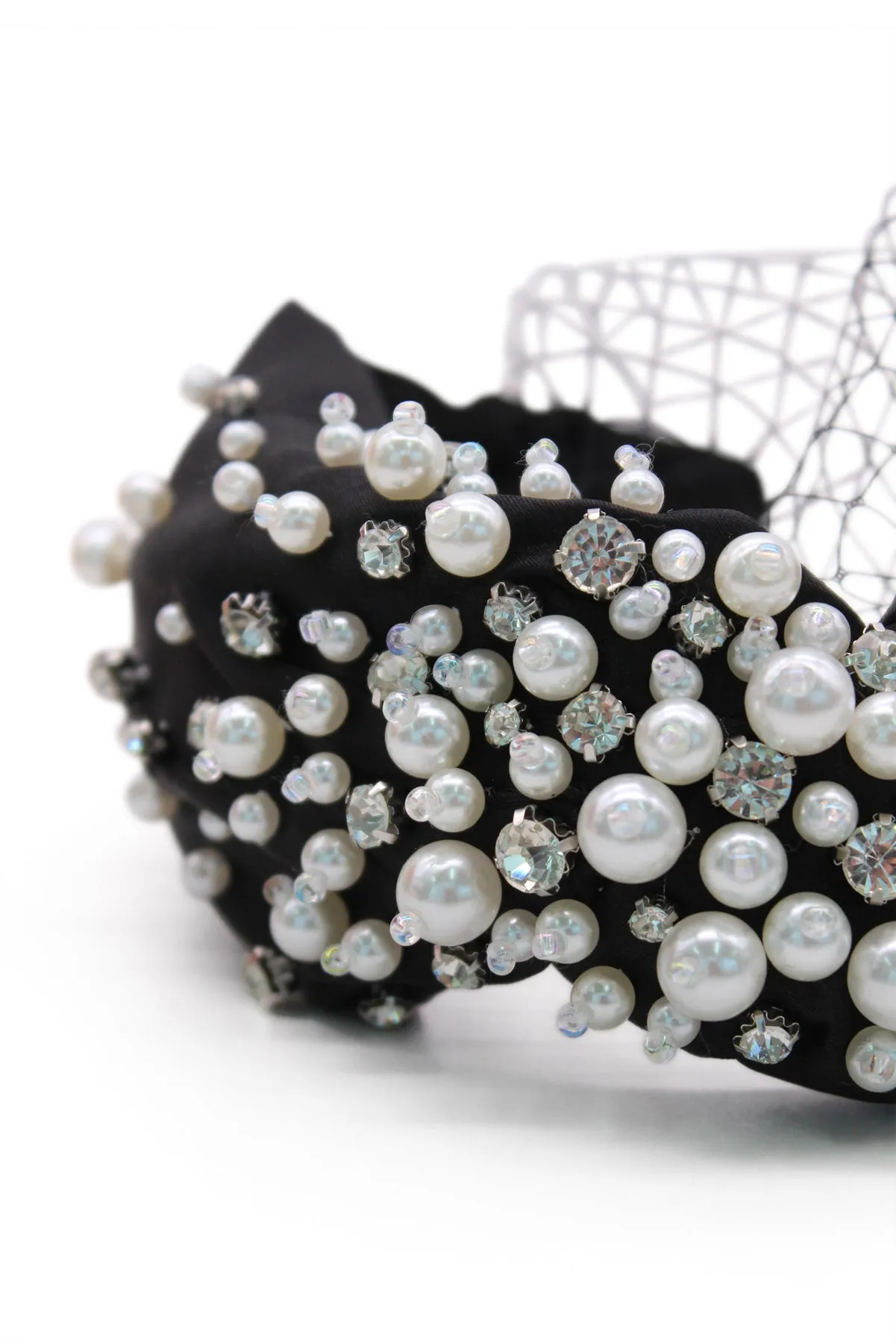 MORGAN & TAYLOR Naya Headpiece (Black/White)