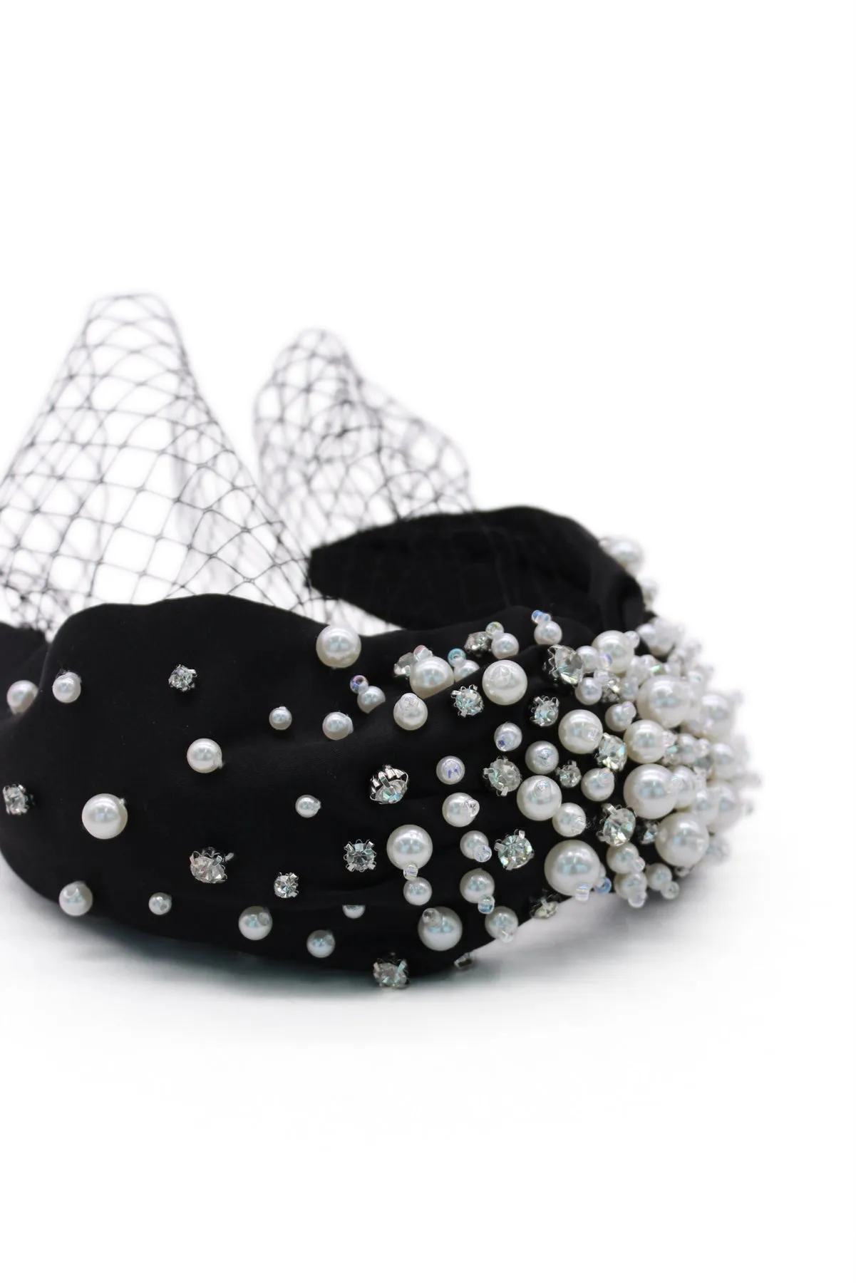 MORGAN & TAYLOR Naya Headpiece (Black/White)