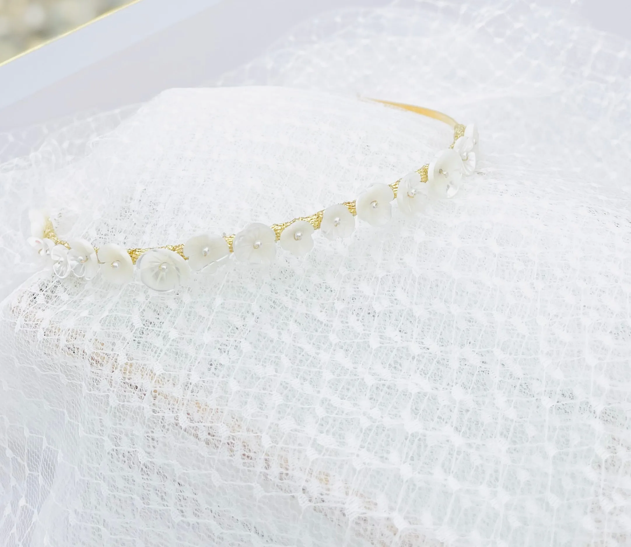 Mother of Pearl dainty headband BRIANNE- 24025
