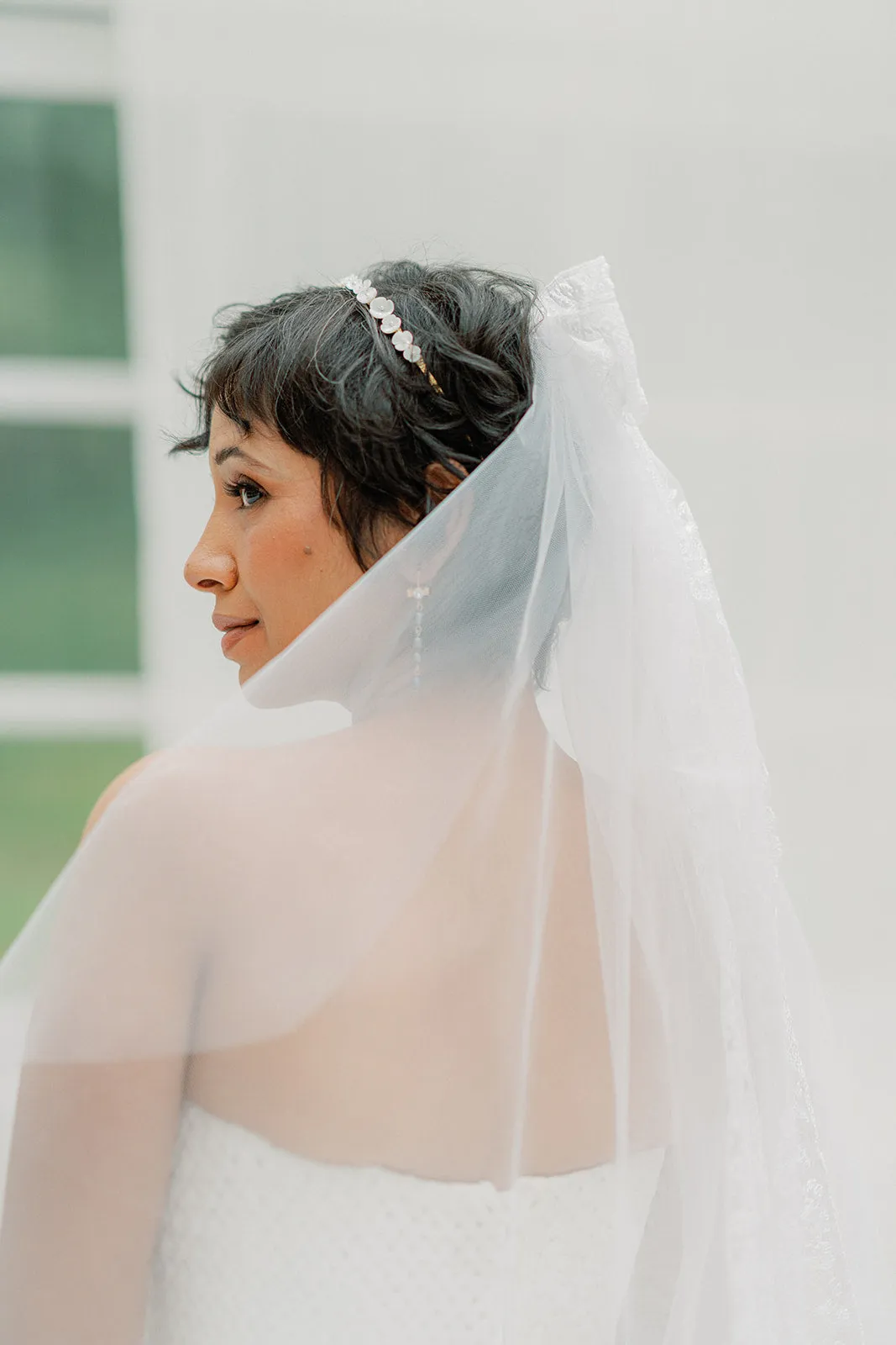 Mother of Pearl dainty headband BRIANNE- 24025