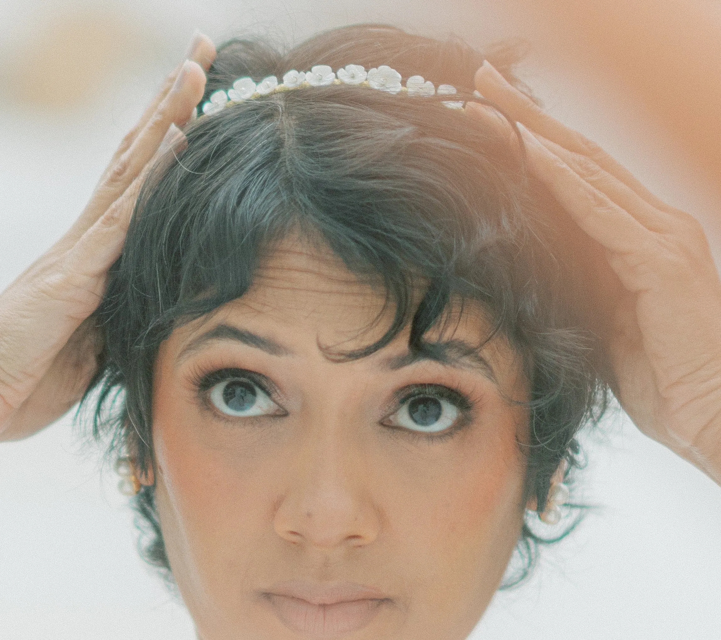 Mother of Pearl dainty headband BRIANNE- 24025