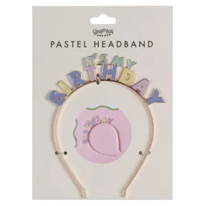Pastel It's My Birthday Headband