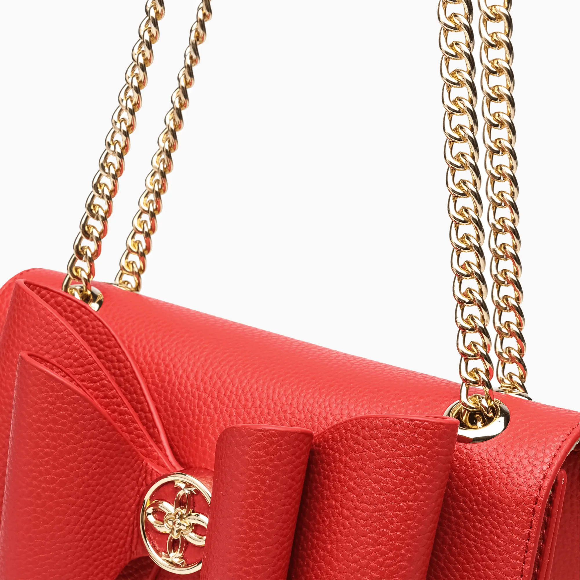 Petal Bow Dual Vegan Crossbody Bag