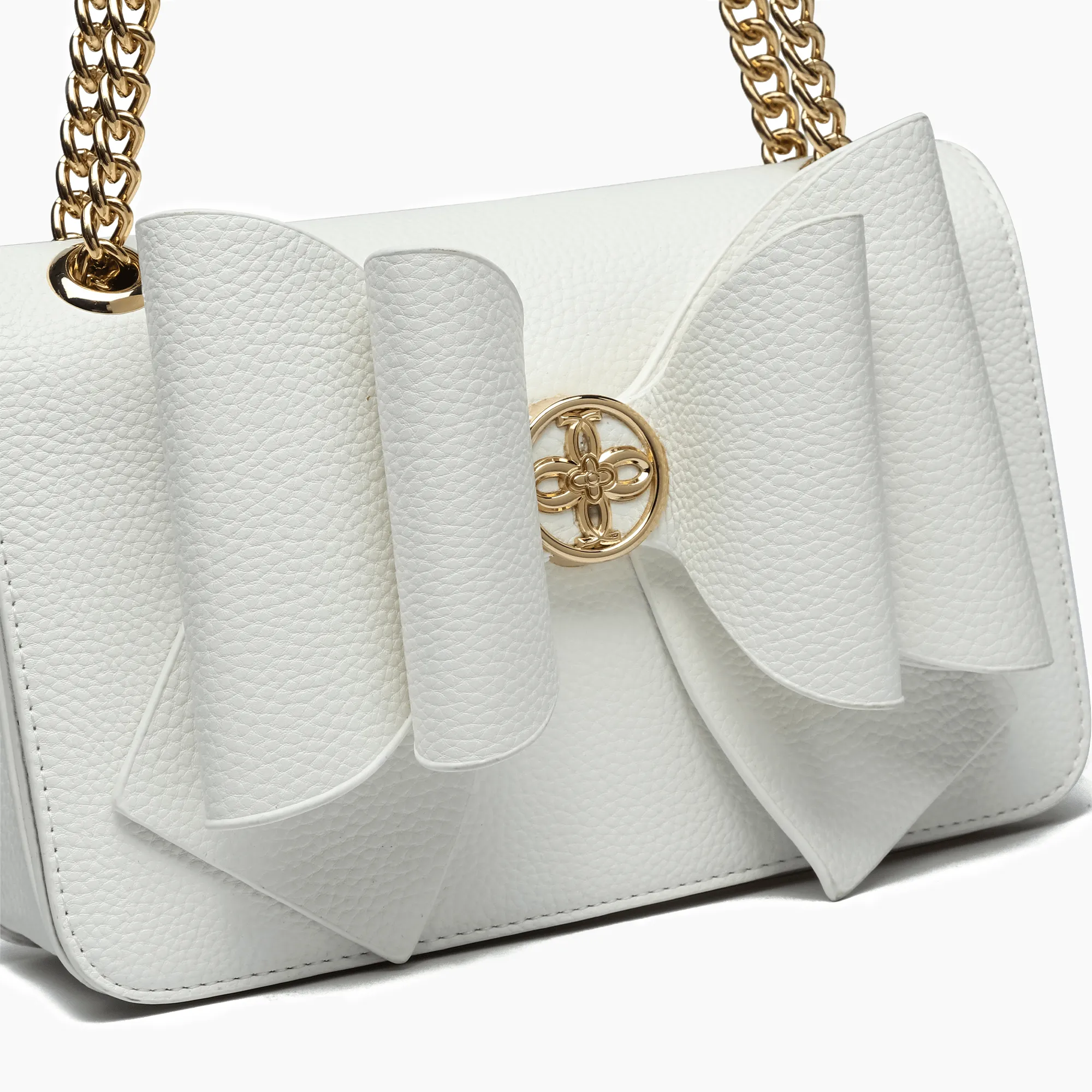 Petal Bow Dual Vegan Crossbody Bag