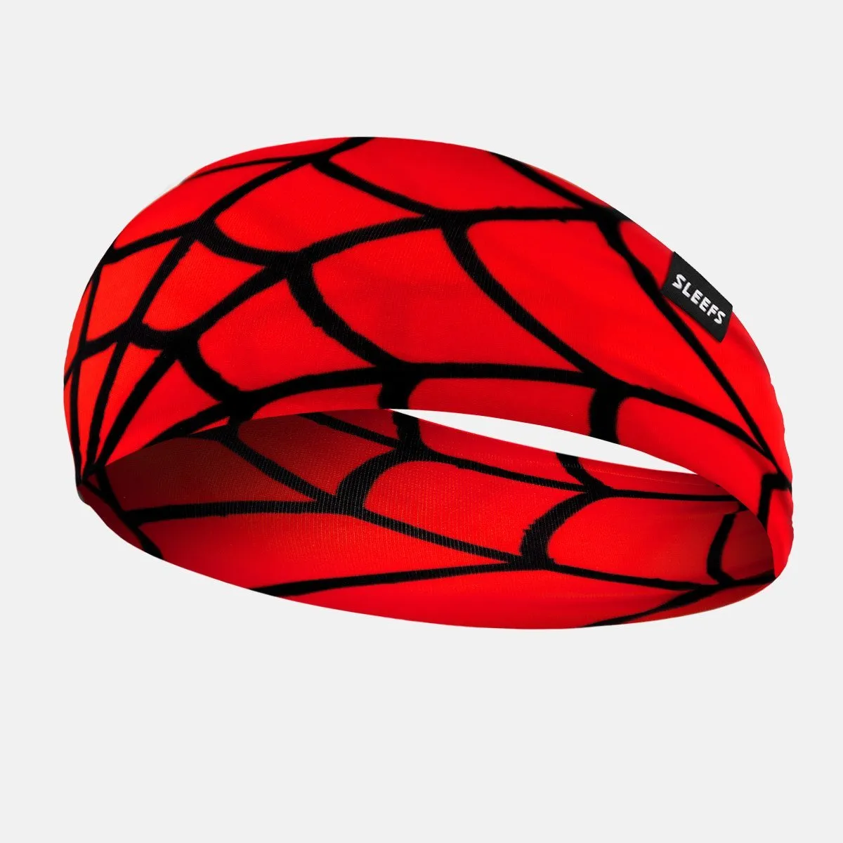 Red Web Pattern Double-sided Wide Headband