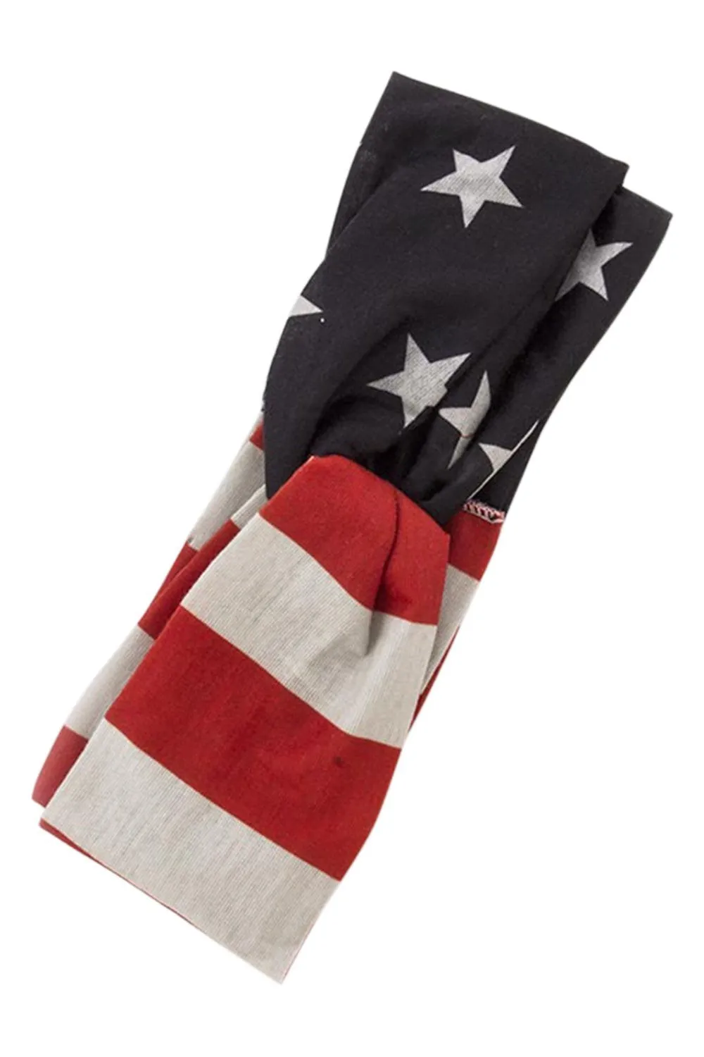 USA American Flag Womens Patriotic American Flag Campus Elastic Headband